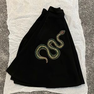 Serpent swing skirt